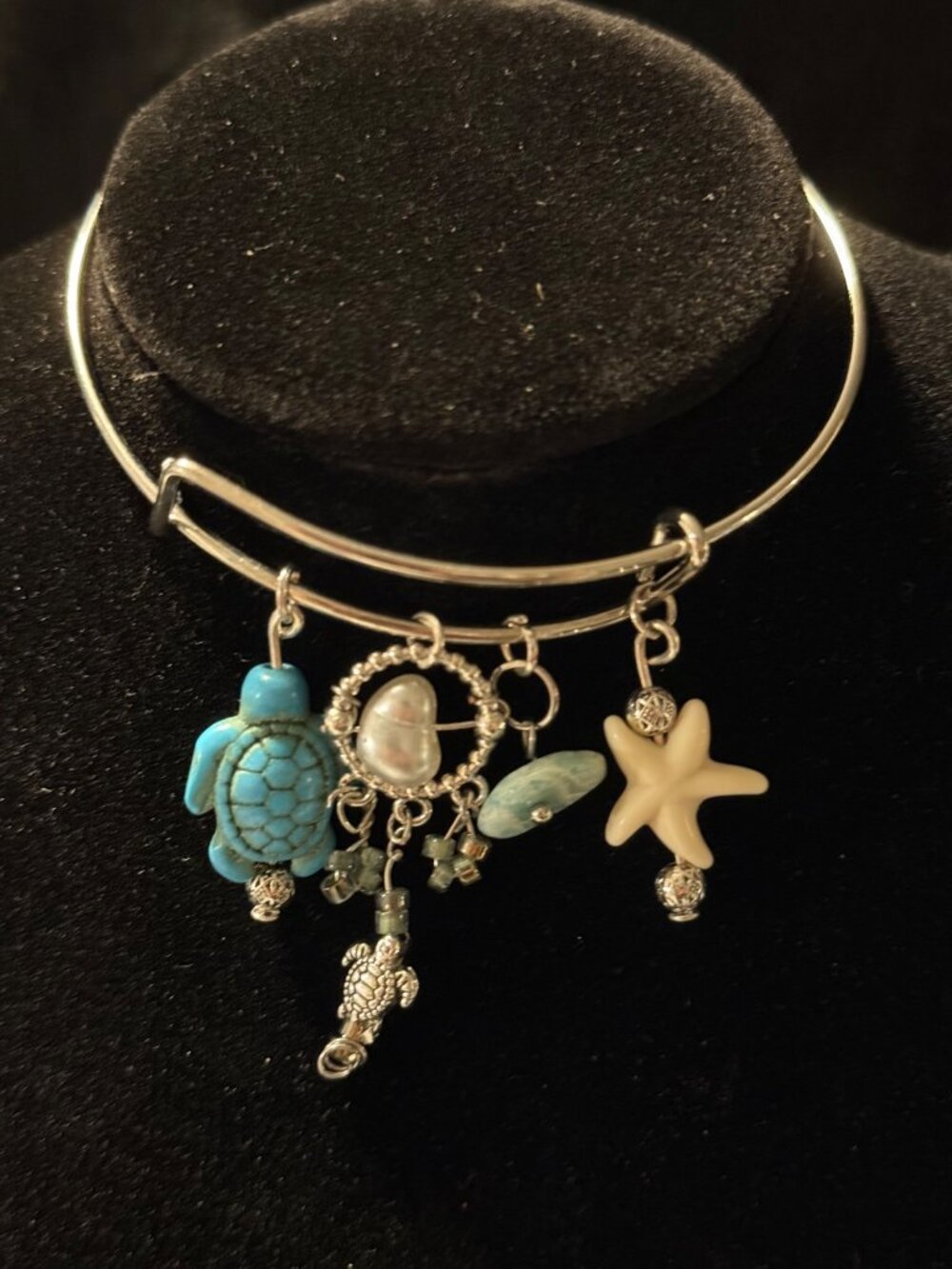 Ocean Treasures Adjustable Bangle — Handmade by Sea & Soul Designs